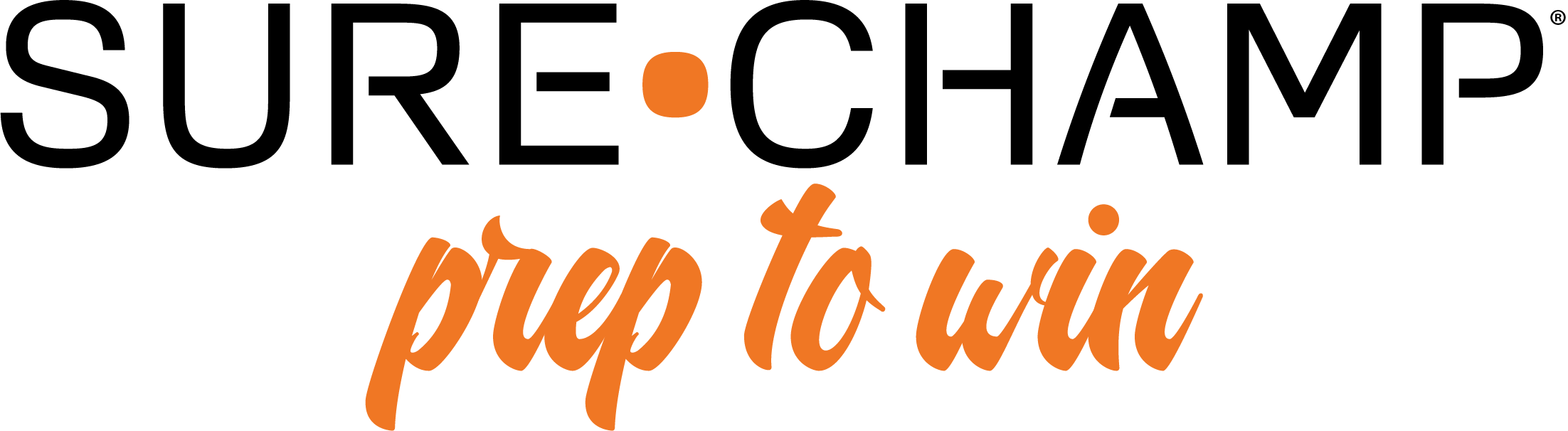 Sure Champ Logo With Tagline