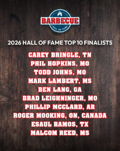 Bbq Hall Of Fame Top 10 Finalists